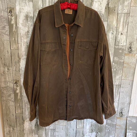 red head ranch Other - Red Head Ranch snap front brown shirt jacket
